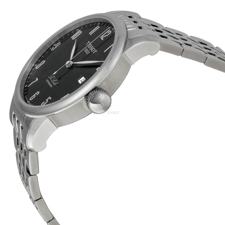 Tissot,Le Locle 39.30mm,39.30mm,Stainless Steel,Black,Automatic,Day,42hours,T41,T41.1.483.52