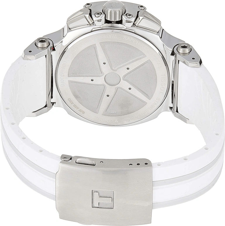 Tissot,T-Sport 45.30mm,45.30mm,Stainless Steel,White,Quartz,26280hours,Sapphire,Crystal Glass,T048,T048.417.17.116.00