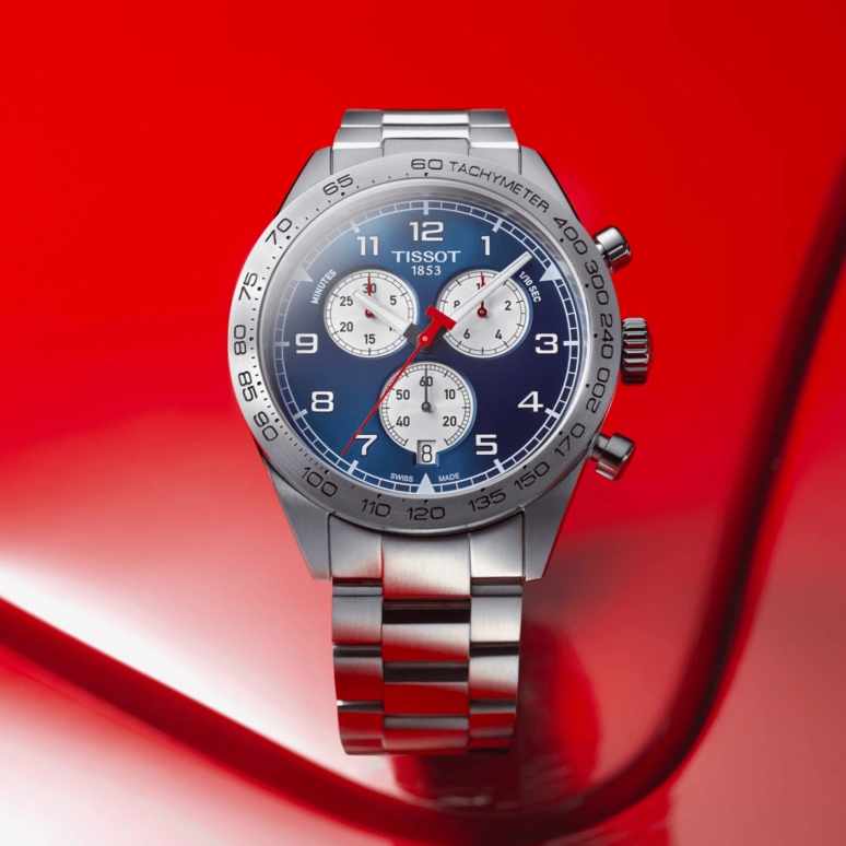 Tissot,PRS 516 45mm,45mm,Stainless Steel,Blue,Quartz,Chronograph,Day,T131,T131.617.11.042.00