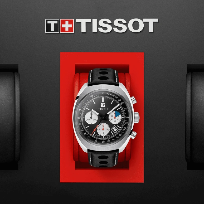 Tissot,Heritage 43mm,43mm,Stainless Steel,Black,Automatic,Chronograph,Date,T124,T124.427.16.051.00