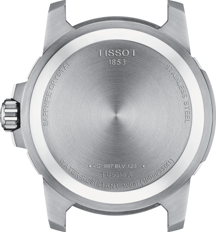 Tissot,Supersport 44mm,44mm,Aluminium,Stainless Steel,Black,Quartz,Day,Sapphire,T125,T125.610.17.051.00