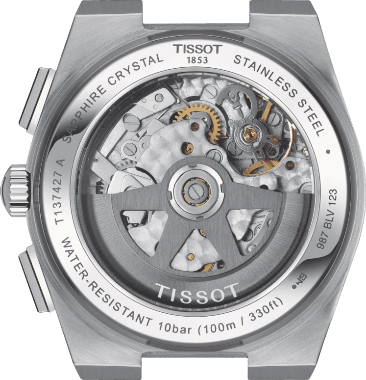 Tissot,PRX 42mm,42mm,Stainless Steel,Blue,Automatic,Chronograph,Date,T137,T137.427.11.041.00