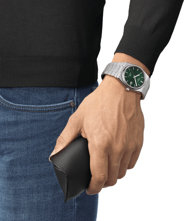 Tissot,PRX 40mm,40mm,Stainless Steel,Green,Automatic,Day,80hours,T137,T137.407.11.091.00