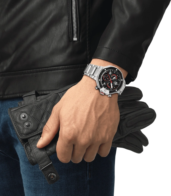 Tissot,T-Race 45mm,45mm,Aluminium,Stainless Steel,Black,Quartz,Chronograph,Day,T141,T141.417.11.057.00