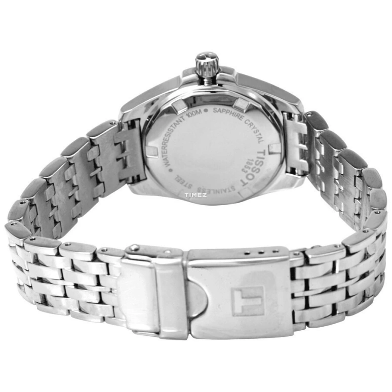 Tissot,PRC 100 28mm,28mm,Stainless Steel,Coffee,Quartz,Day,Sapphire,Crystal Glass,T22,T22.1.181.11