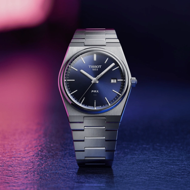 Tissot,PRX 40mm,40mm,Stainless Steel,Blue,Quartz,Date,Sapphire,T137,T137.410.11.041.00
