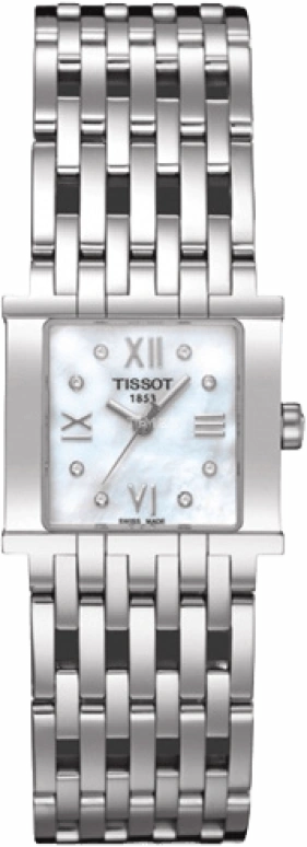 Tissot,T-Trend 23.35mm,23.35mm,Stainless Steel,Silver White,Quartz,26280hours,Sapphire,T02,T02.1.181.84