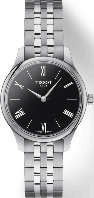 Tissot,Tradition 31mm,31mm,Stainless Steel,Black,Quartz,26280hours,Sapphire,T063,T063.209.11.058.00