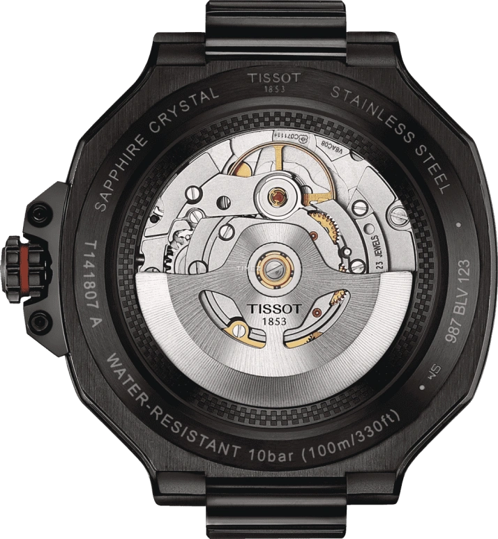 Tissot,T-Race 41mm,41mm,Stainless Steel,Black,Automatic,Day,Anti-magnetic,T141,T141.807.37.057.00