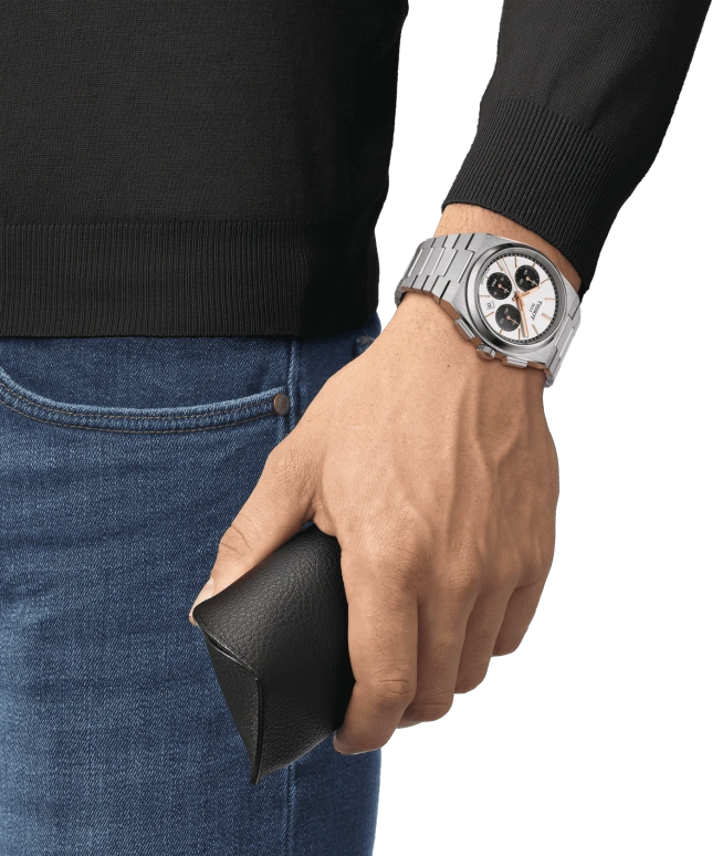 Tissot,PRX 42mm,42mm,Stainless Steel,Silver,Automatic,Chronograph,Date,T137,T137.427.11.011.00