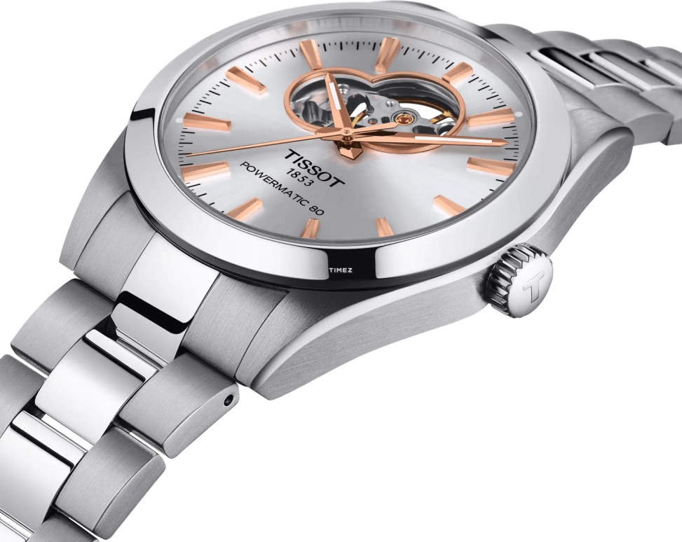 Tissot,Gentleman 40mm,40mm,Stainless Steel,Silver,Automatic,In-house Caliber,Sapphire,T127,T127.407.11.031.01