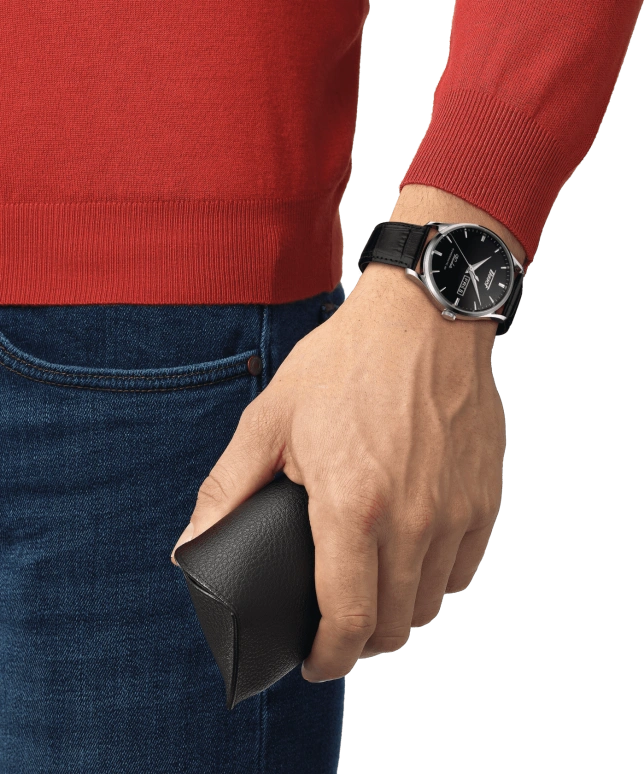 Tissot,Heritage 42mm,42mm,Stainless Steel,Black,Automatic,Date,Day,T118,T118.430.16.051.00