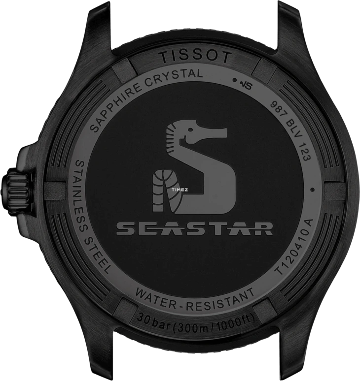 Tissot,Seastar 40mm,40mm,Stainless Steel,Gradient,Green,Quartz,Day,Sapphire,Crystal Glass,T120,T120.410.33.091.00
