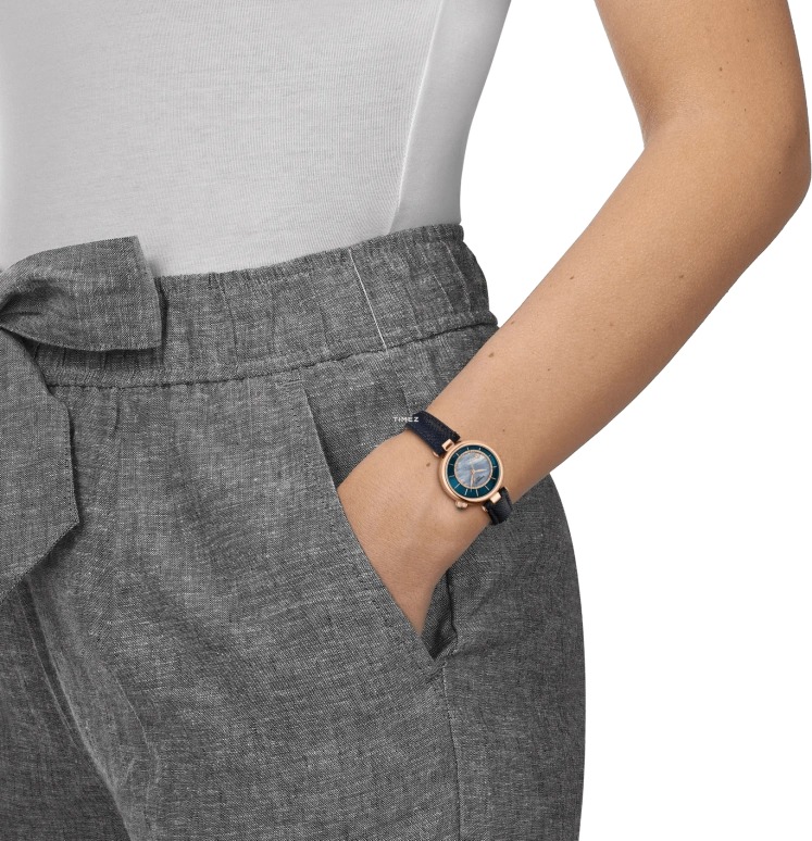 Tissot,Bellissima 28mm,28mm,Stainless Steel,Blue,Automatic,Day,Sapphire,Crystal Glass,T152,T152.207.36.131.00