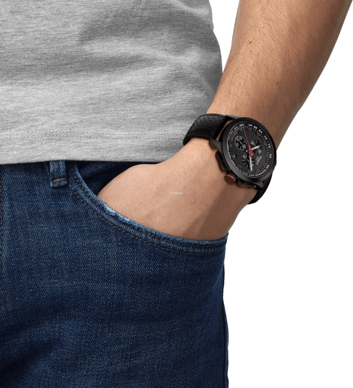 Tissot,T-Race 45mm,45mm,Stainless Steel,Carbon,Black,Quartz,Chronograph,Day,T135,T135.417.37.051.01