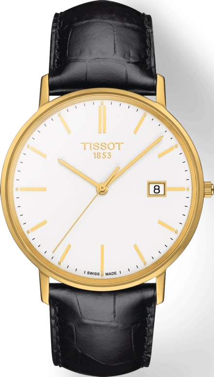 Tissot,T-Gold 38mm,38mm,Yellow Gold,White,Quartz,26280hours,Sapphire,Crystal Glass,T922,T922.410.16.011.00