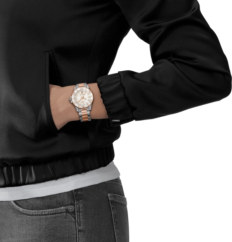 Tissot,Seastar 36mm,36mm,Stainless Steel,White,Quartz,Day,Sapphire,Crystal Glass,T120,T120.210.22.111.00