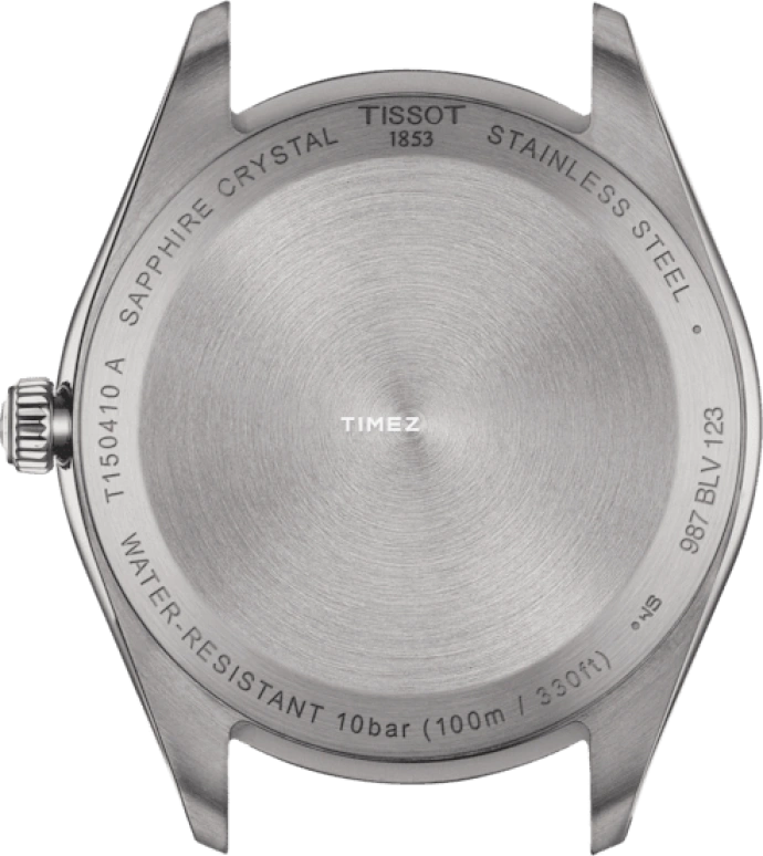 Tissot,PR 100 40mm,40mm,Stainless Steel,Black,Quartz,Day,Sapphire,Glass,T150,T150.410.11.051.00
