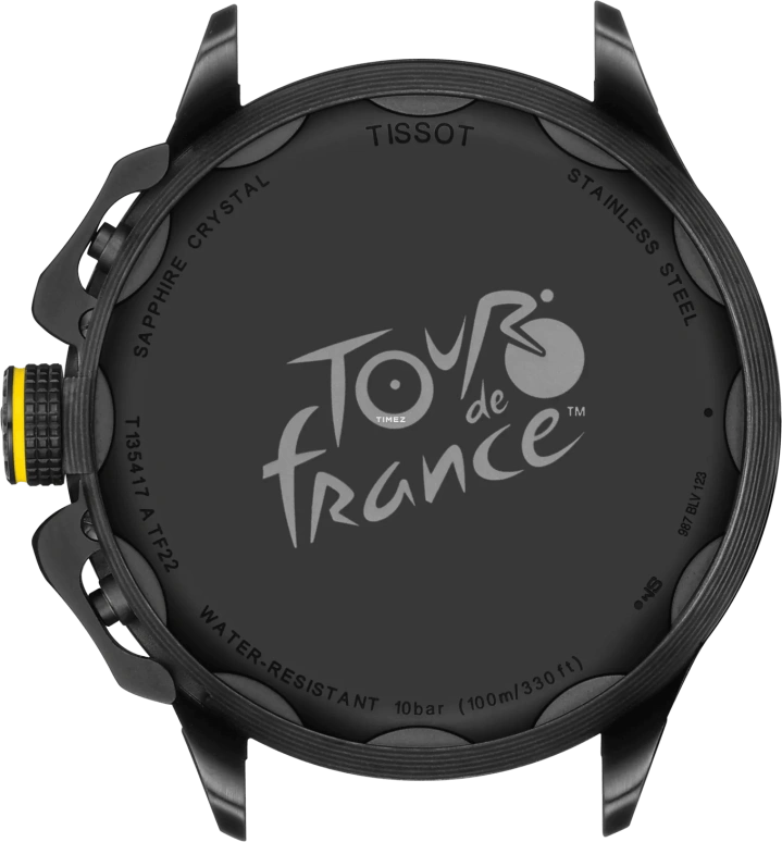 Tissot,T-Race 45mm,45mm,Stainless Steel,Carbon,Black,Quartz,Chronograph,Day,T135,T135.417.37.051.05