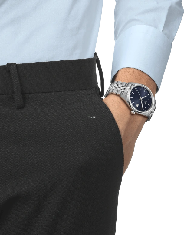 Tissot,Ballade 40mm,40mm,Stainless Steel,Blue,Quartz,Day,Sapphire,Crystal Glass,T156,T156.410.11.041.00