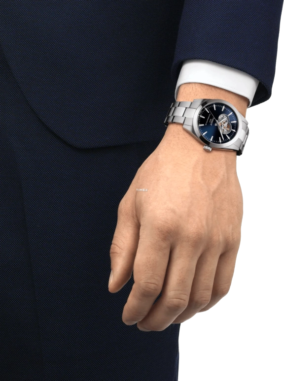 Tissot,Gentleman 40mm,40mm,Stainless Steel,Blue,Automatic,In-house Caliber,Sapphire,T127,T127.407.11.041.01