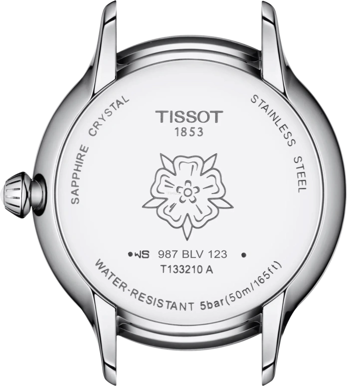 Tissot,Odaci-T 33.17mm,33.17mm,Stainless Steel,White,Quartz,Day,Sapphire,Crystal Glass,T1332101611600