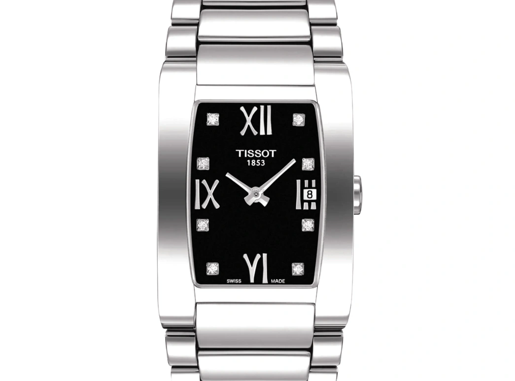 Tissot,T-Trend 24.50mm,24.50mm,Stainless Steel,Black,Quartz,Day,26280hours,T007,T007.309.11.056.00
