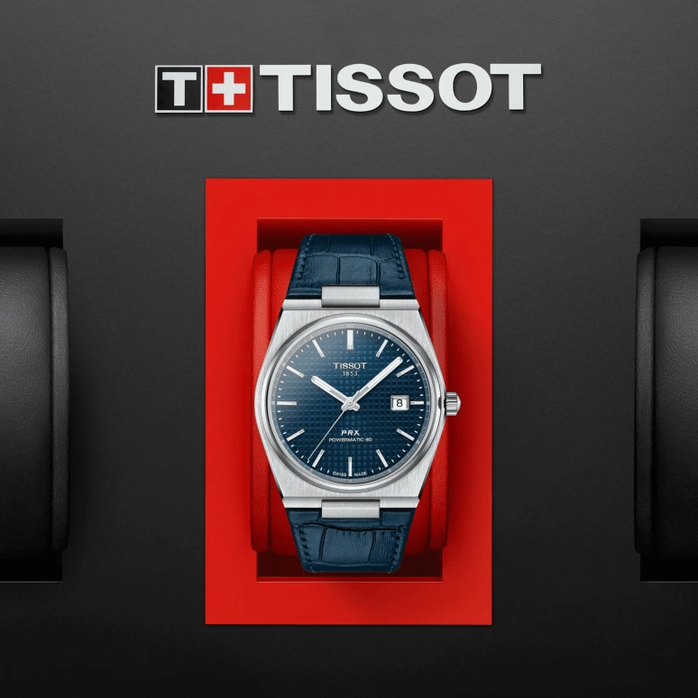 Tissot,PRX 40mm,40mm,Stainless Steel,Blue,Automatic,Day,80hours,T137,T137.407.16.041.00