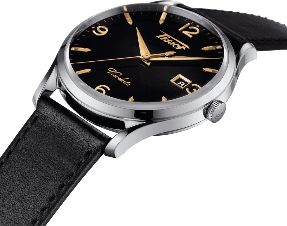 Tissot,Heritage 40mm,40mm,Stainless Steel,Black,Quartz,Chronograph,Date,T118,T118.410.16.057.01
