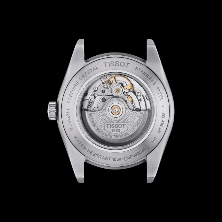 Tissot,Gentleman 40mm,40mm,Stainless Steel,Blue,Automatic,Day,80hours,T127,T127.407.11.351.00