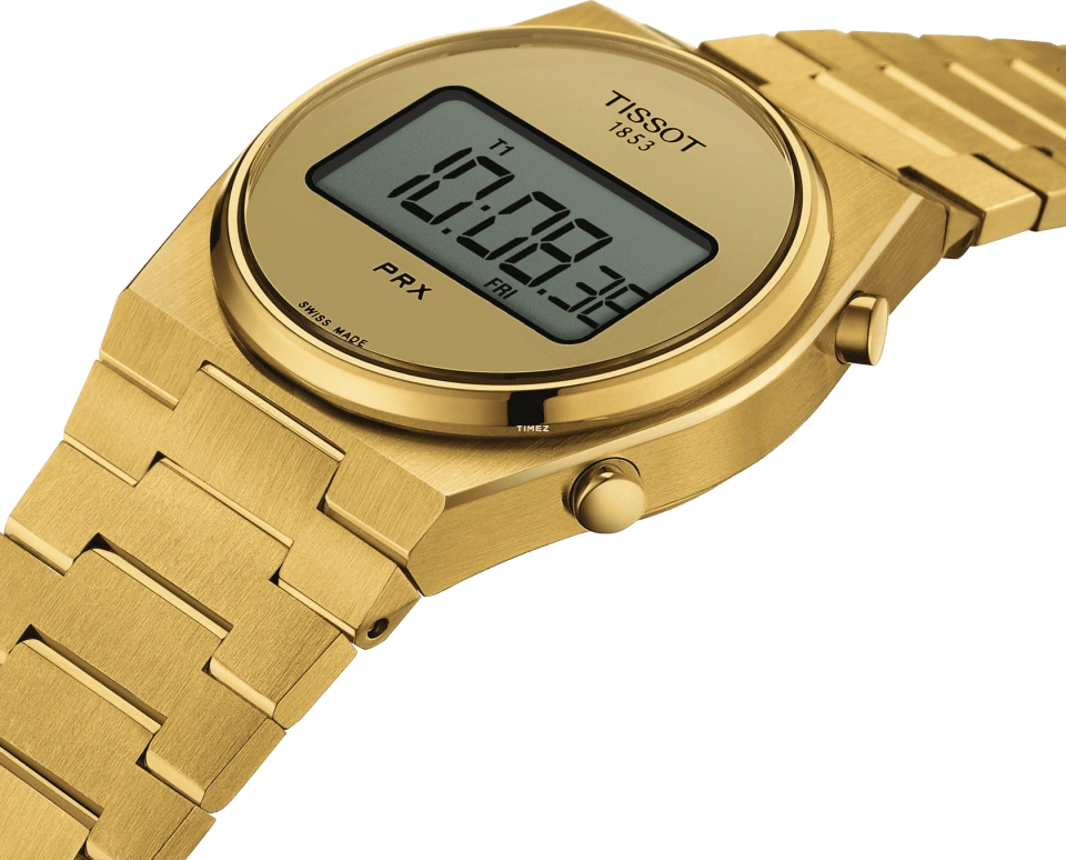 Tissot,PRX 34.60x35mm,34.60x35mm,Stainless Steel,Gold,Quartz,Smartwatch,Sapphire,Crystal Glass,T137,T137.263.33.020.00
