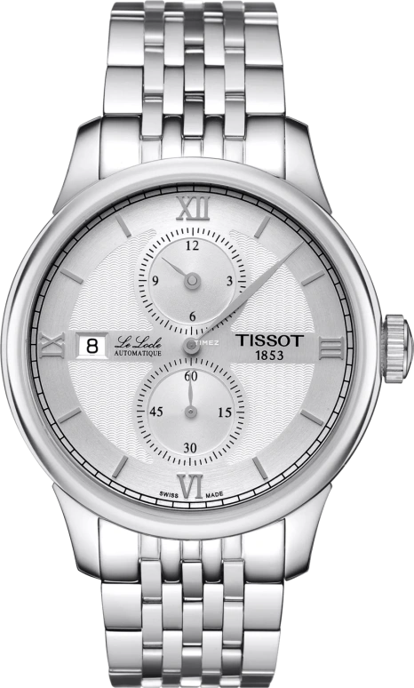 Tissot,Le Locle 39.30mm,39.30mm,Stainless Steel,Silver,Automatic,Chronograph,Day,T006,T006.428.11.038.02