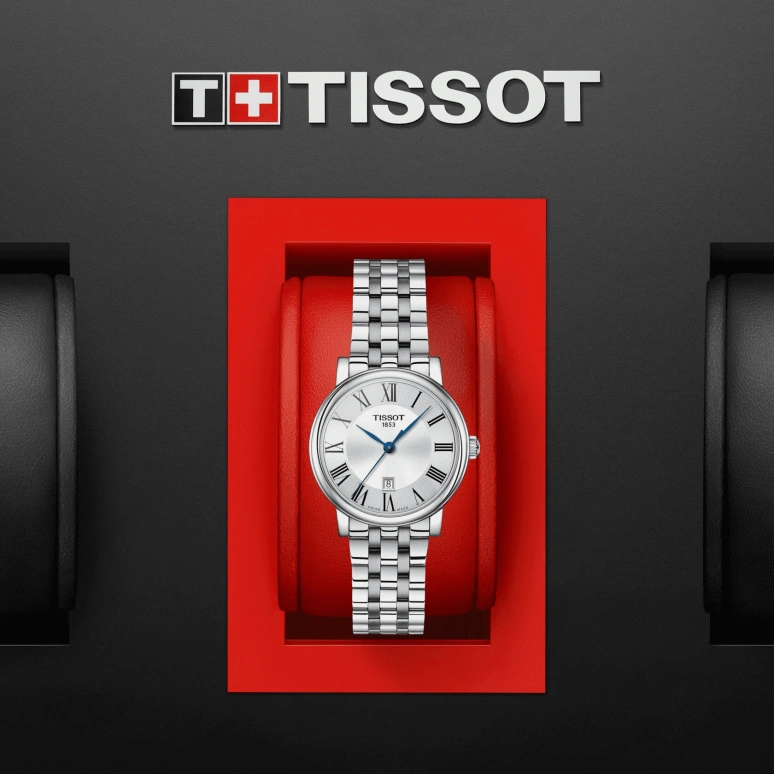 Tissot,Carson 30mm,30mm,Stainless Steel,Silver,Quartz,Day,26280hours,T122,T122.210.11.033.00