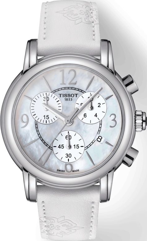 Tissot,T-Gold 35mm,35mm,Stainless Steel,White,Quartz,26280hours,Sapphire,Crystal Glass,T050,T050.217.17.117.00