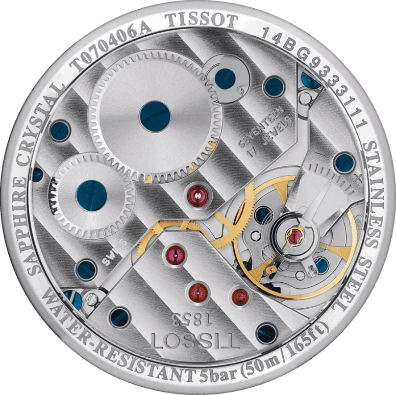 Tissot,T-Classic 43mm,43mm,Stainless Steel,Black,Sapphire,Open,T070,T070.406.16.057.00