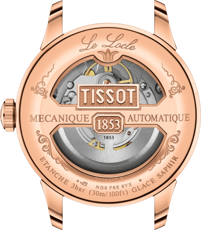 Tissot,Le Locle 39.30mm,39.30mm,Stainless Steel,Green,Automatic,Day,Sapphire,Crystal Glass,T006,T006.407.33.093.00