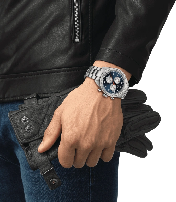 Tissot,PRS 516 45mm,45mm,Stainless Steel,Blue,Quartz,Chronograph,Day,T131,T131.617.11.042.00