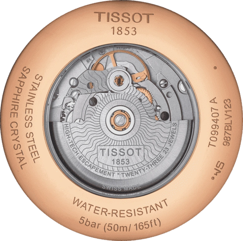 Tissot,Chemin Des Tourelles 42mm,42mm,Stainless Steel,Bronze,Automatic,Day,80hours,T099,T099.407.36.448.00