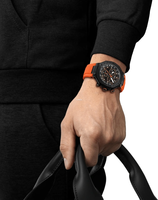 Tissot,T-Race 45mm,45mm,Stainless Steel,Black,Quartz,Chronograph,Day,T141,T141.417.37.051.02