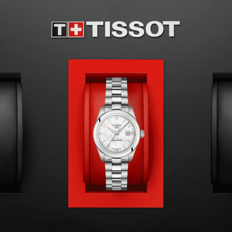 Tissot,T-Lady 29.30mm,29.30mm,Stainless Steel,White,Automatic,Date,48hours,T132,T132.007.11.116.00
