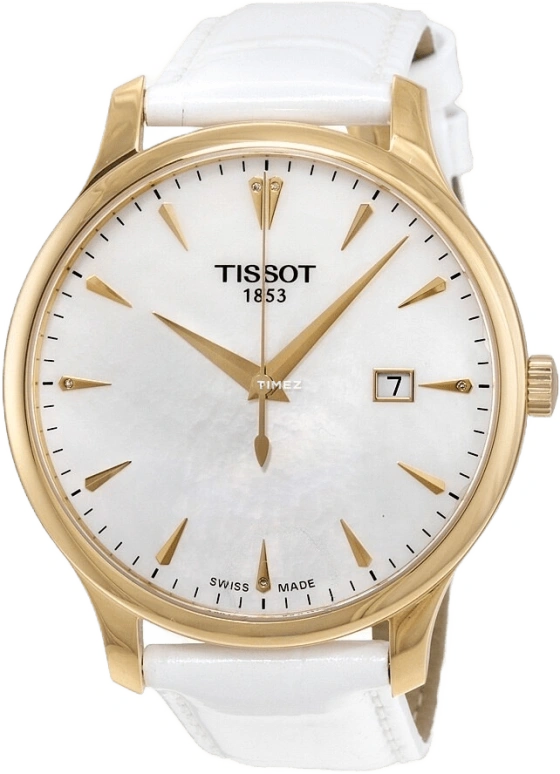 Tissot,Tradition 42mm,42mm,Stainless Steel,White,Quartz,Day,26280hours,T063,T063.610.36.116.01