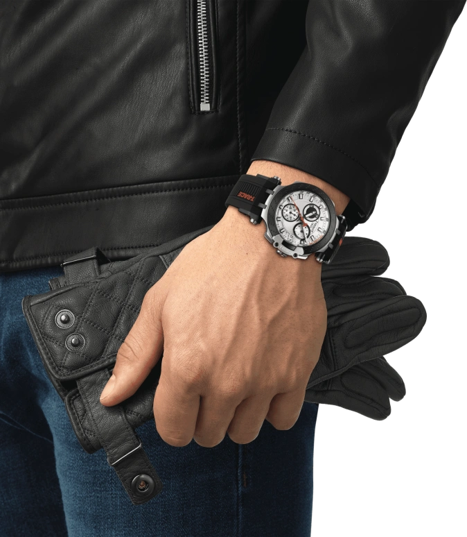 Tissot,T-Race 43mm,43mm,Stainless Steel,White,Quartz,Chronograph,Date,Rattrapante,T115,T115.417.27.011.00