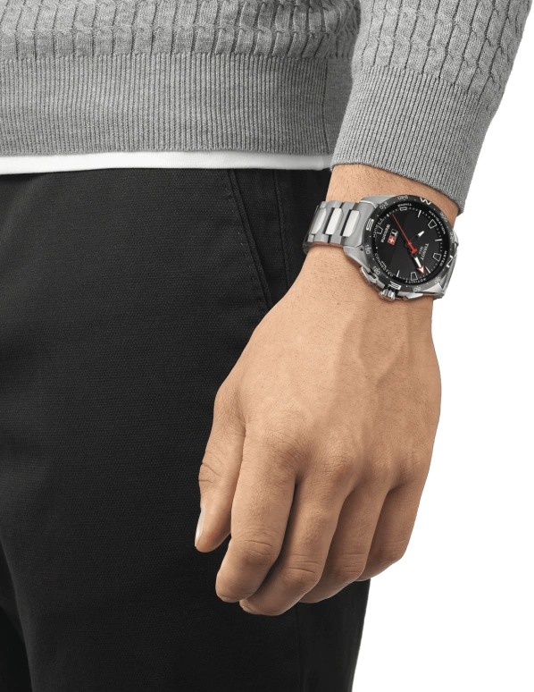 Tissot,Touch 47mm,47mm,Titanium Gold,Black,Sapphire,T121,T121.420.44.051.00