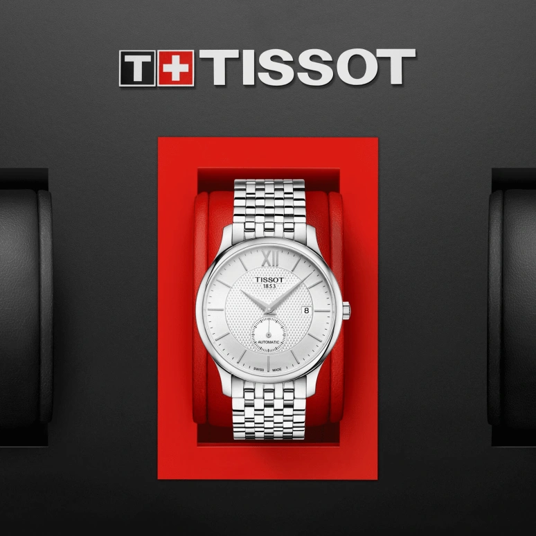 Tissot,Tradition 40mm,40mm,Stainless Steel,Silver,Automatic,Chronograph,Date,T063,T063.428.11.038.00