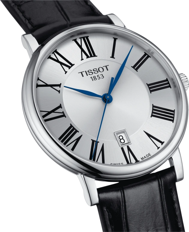Tissot,Carson 40mm,40mm,Stainless Steel,Silver,Quartz,Day,Sapphire,Crystal Glass,T122,T122.410.16.033.00