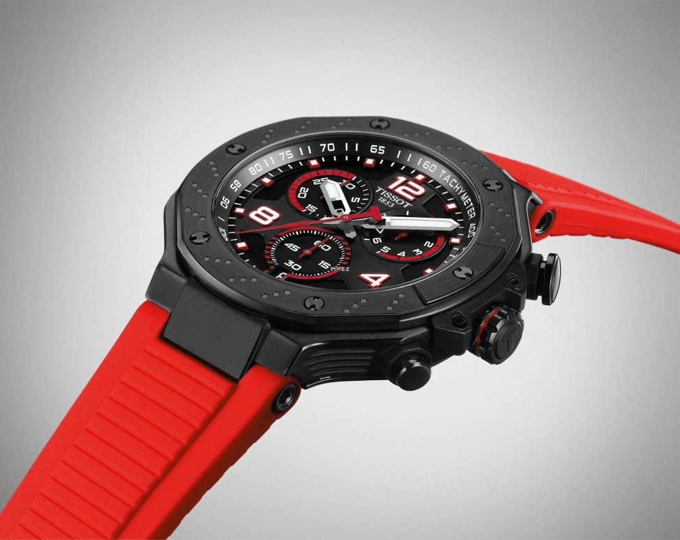 Tissot,T-Race 45mm,45mm,Stainless Steel,Black,Quartz,Chronograph,Day,T141,T141.417.37.057.01