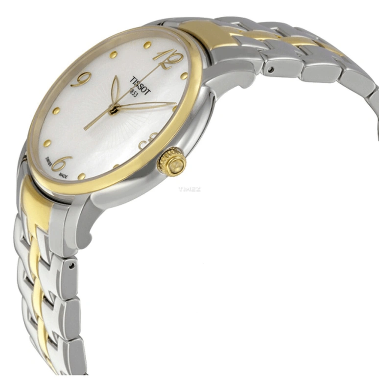 Tissot,T-Lady 38mm,38mm,Stainless Steel,Silver White,Quartz,26280hours,Sapphire,Crystal Glass,T052,T052.210.22.117.00