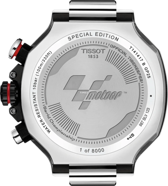 Tissot,T-Race 45mm,45mm,Stainless Steel,Black,Quartz,Chronograph,Day,T141,T141.417.27.081.00
