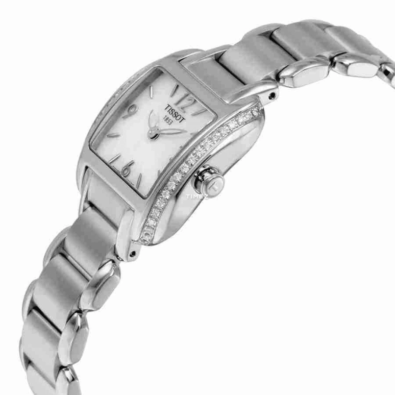 Tissot,T-Wave 23mm,23mm,Stainless Steel,White,Quartz,Sapphire,Crystal Glass,Square,T02,T02.1.385.82