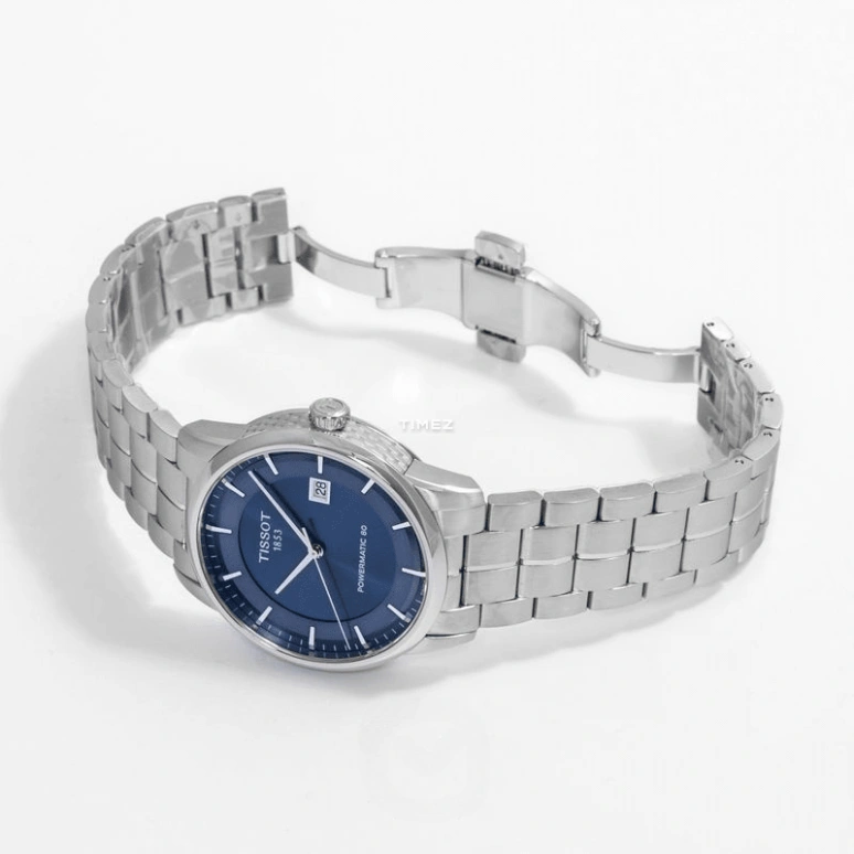 Tissot,T-Classic 41mm,41mm,Stainless Steel,Blue,Automatic,Day,80hours,T086,T086.407.11.041.00